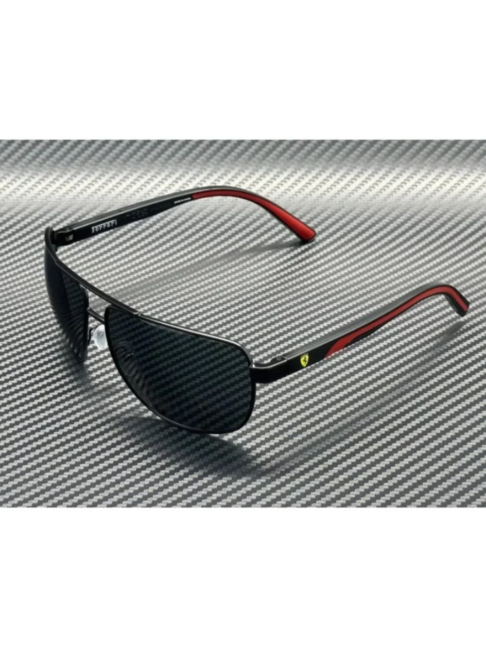 New Ferrari Men Matte Black Sunglasses 64-14-135